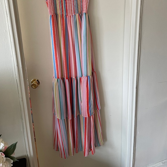 Jack by BB Dakota Rainbow Stripe Smocked Maxi Dress_NWOT - Picture 3 of 7